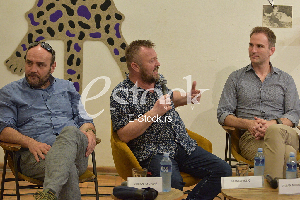 Zoran Panovic, Branko Rosic, Stefan Milenkovic tribina