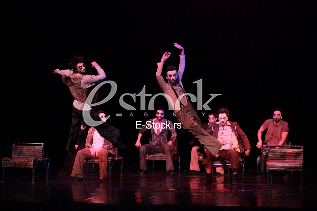 Ballet Who's singing there.ballet to the music by Vojislav Voki Kostic, DEDICATED TO THE ACTOR Dragan Nikolic.National Theatre.