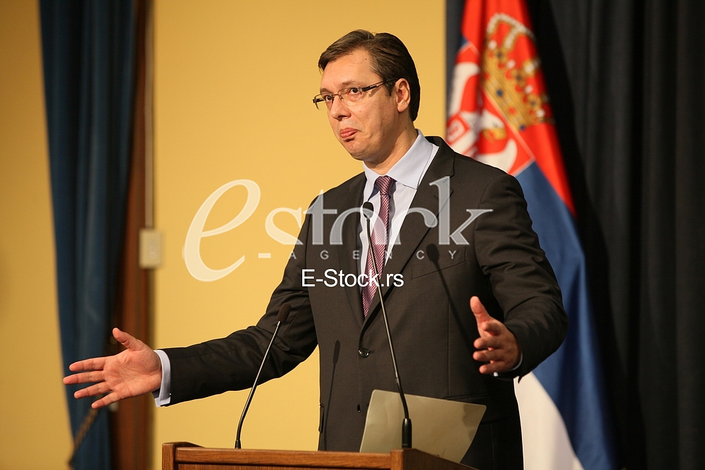Prime Minister Aleksandar Vucic said today that he was sorry that Croatian officials will not review the facts and look truth in the eye and said that as of today, members of the government of Serbia to refrain from any kind of reaction to the statem