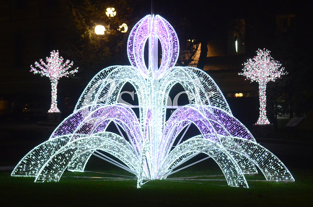 Decorated city streets 