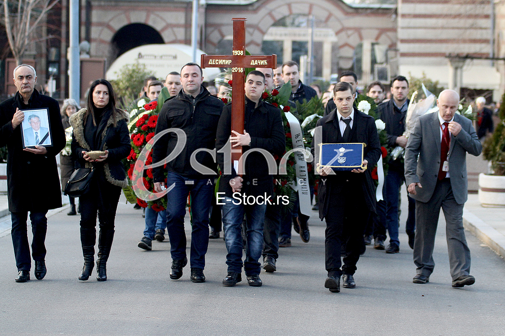 The burial of Desimir Dacic
