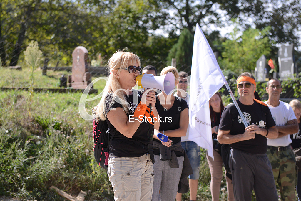 Dragana Arsic Protest Fruska Gora