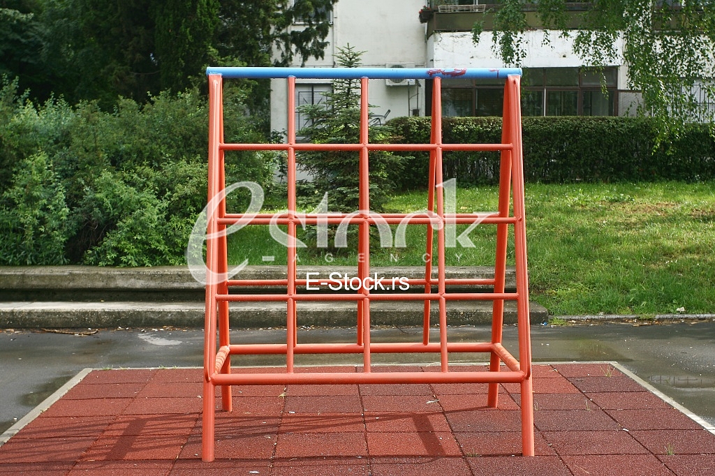 playground children's child chain swings on summer kids playground