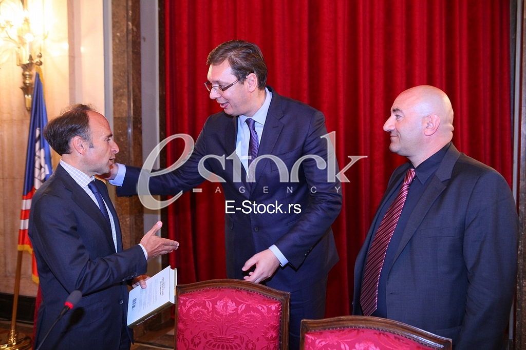 Serbian Prime Minister Aleksandar Vucic on the promotion of the book 