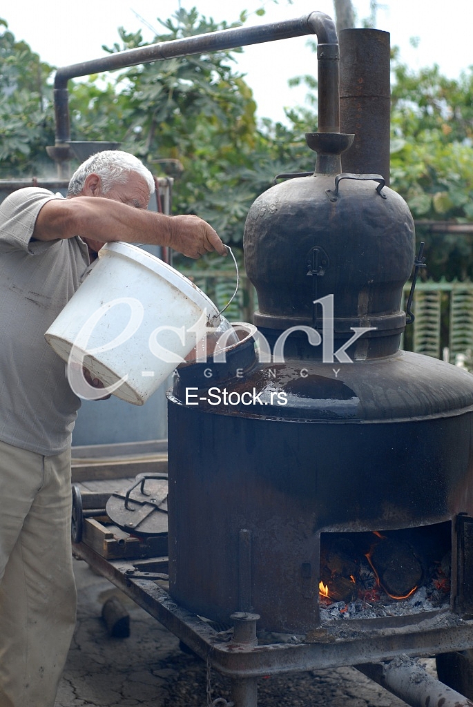 Making brandy 