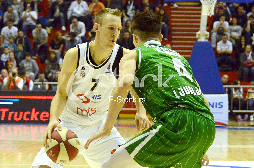 Basketball game between Partizan and Olimpija 