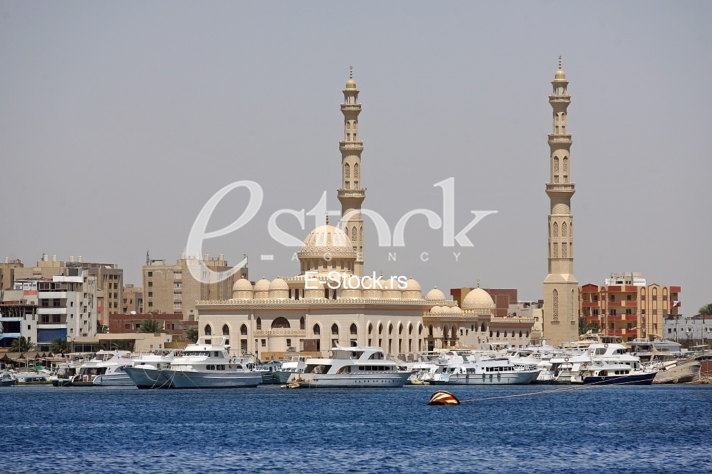 summer beach and Red Sea in Egypt