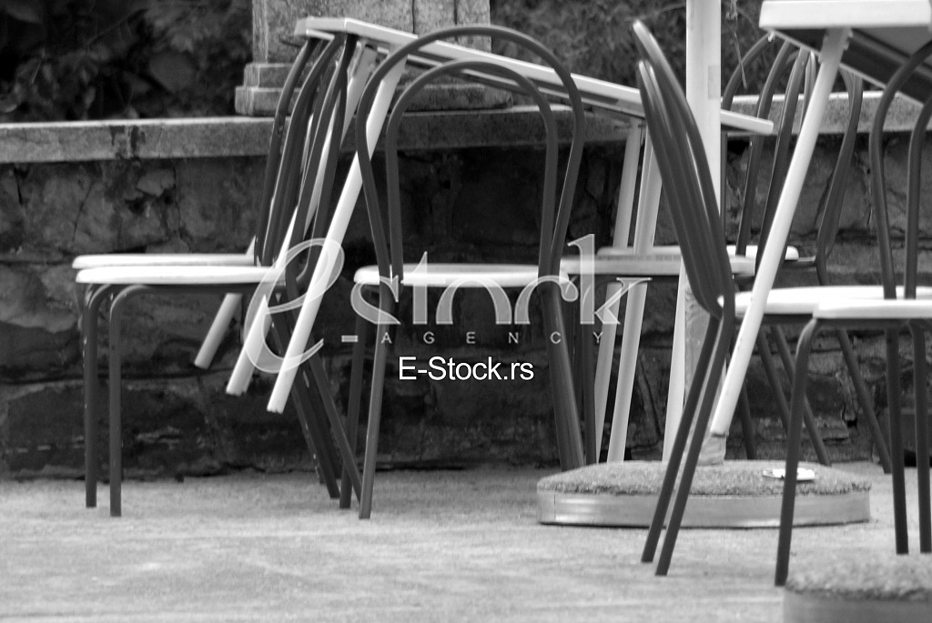 Chair and tables