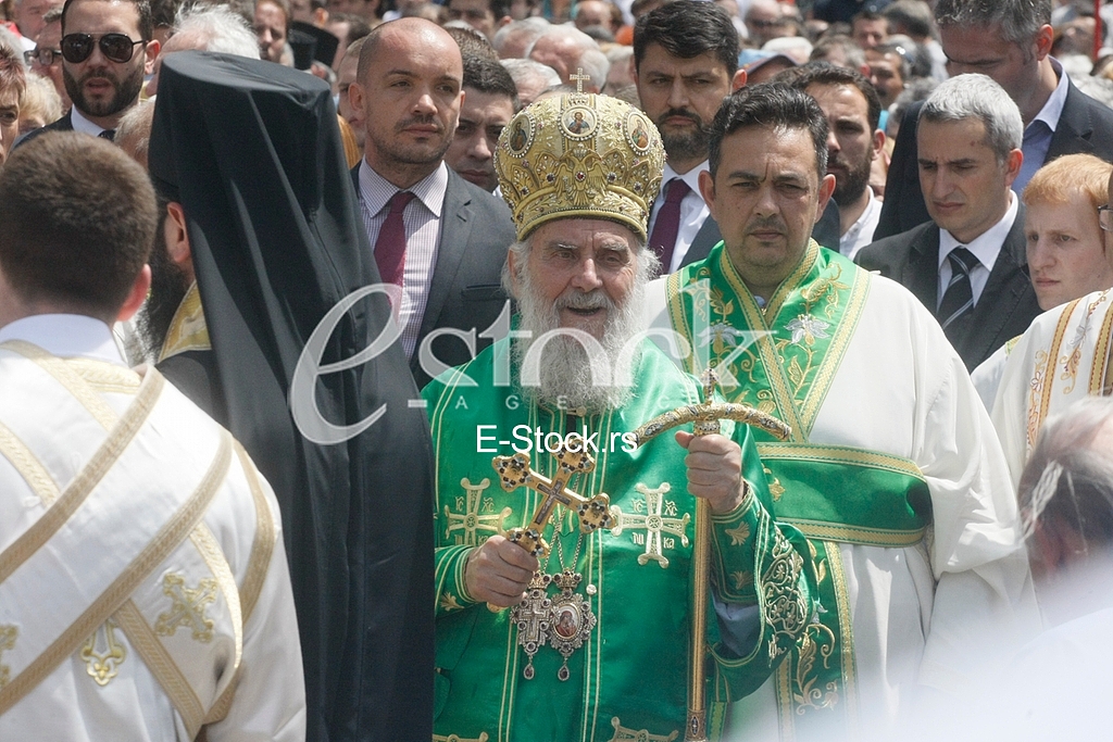 Ortodox church procession Belgrade Spasovdan