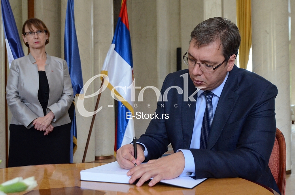 A book of condolences at the Embassy of Republic of France