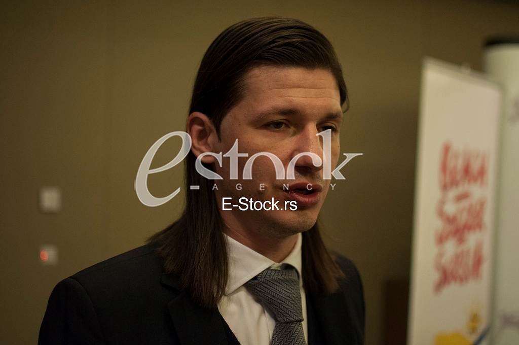 Beach soccer Serbia press conference, Milos Pantelic