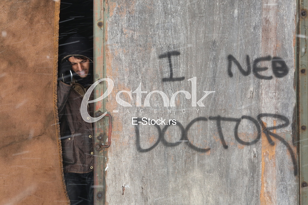 Refugees in Serbia during the winter