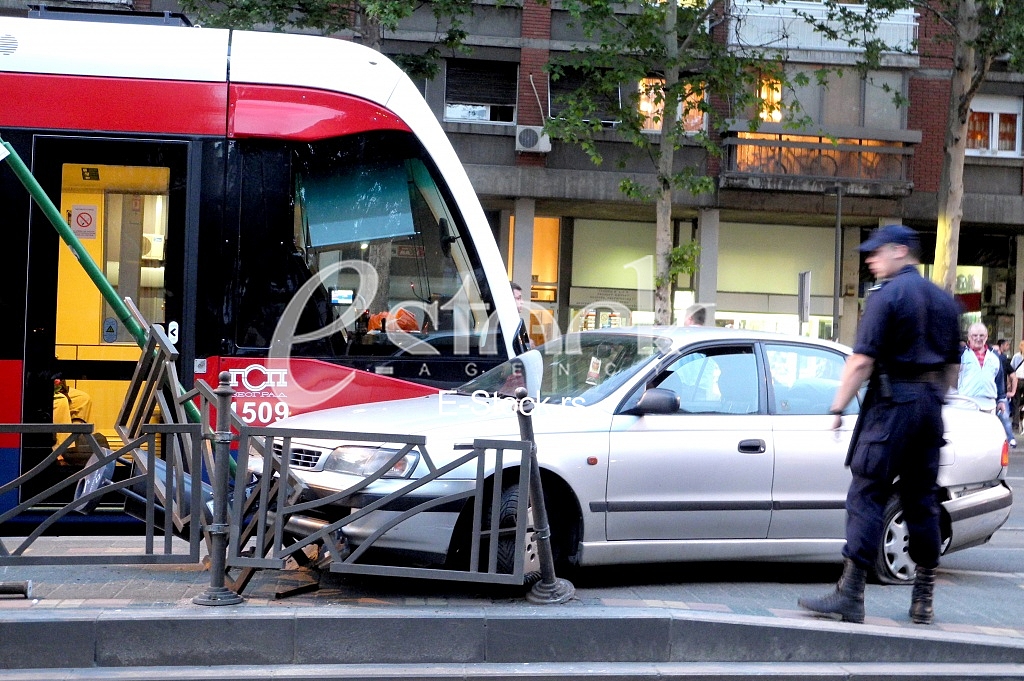 Car crash in Belgrade