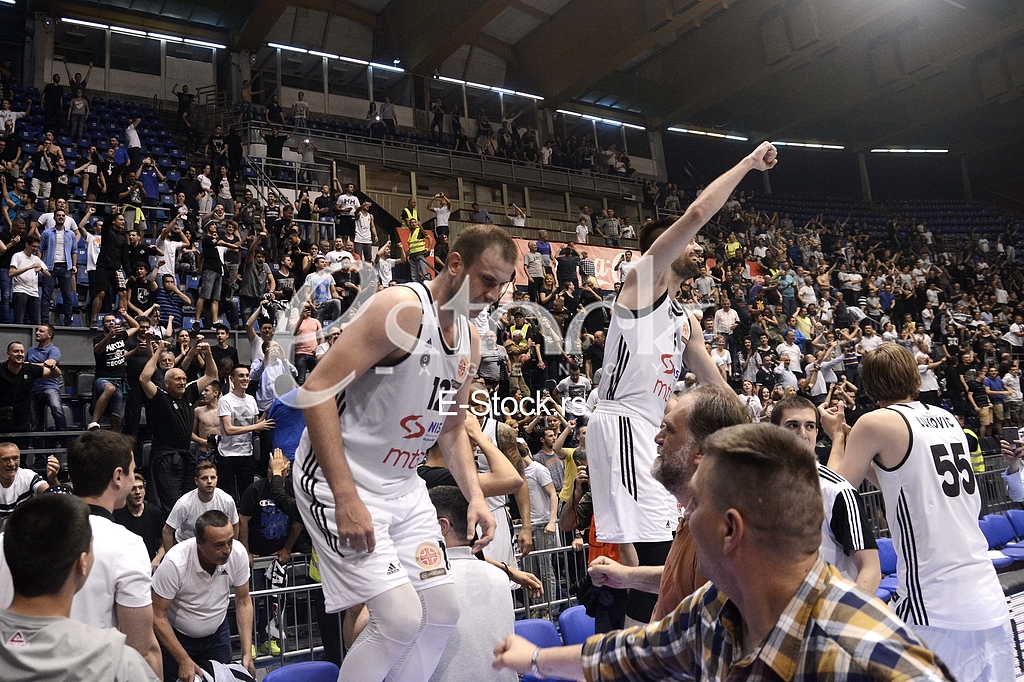  Partizan-Red Star, basketball derby game.