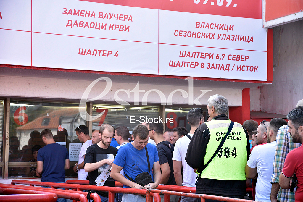 Selling tickets on stadium Marakana for the Champions League