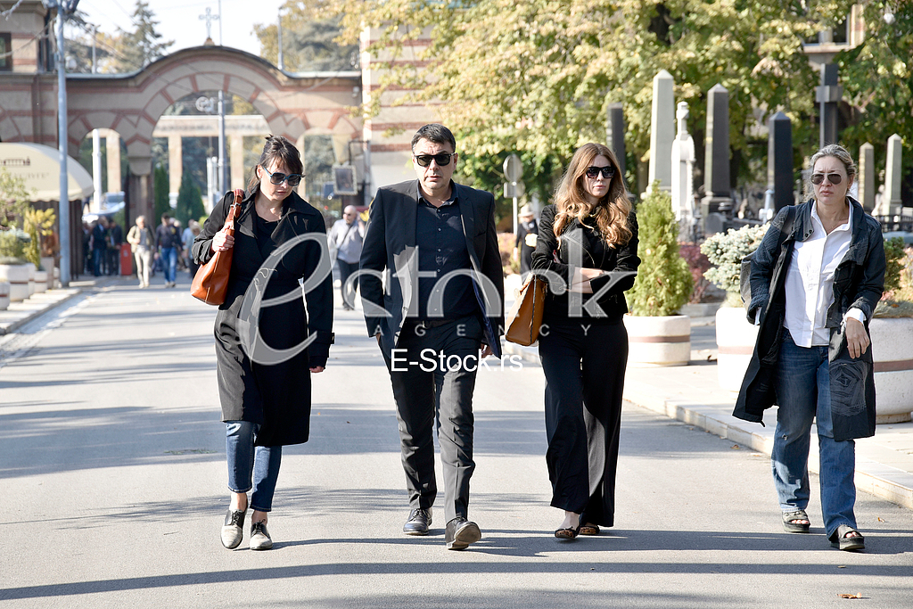 The funeral of actress Milena Dravic