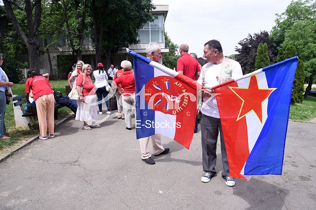 Celebrating 38 years since the death of Josip Broz Tito, the president of the SFRY in the House of Flowers.