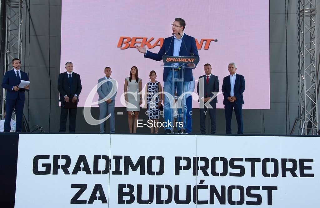 Bekament production of styrofoam opened by Prime Minister Aleksandar Vucic