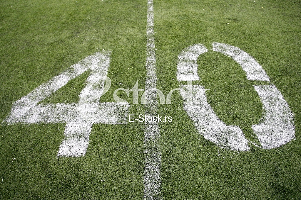 40, Yard Line on American Football Field