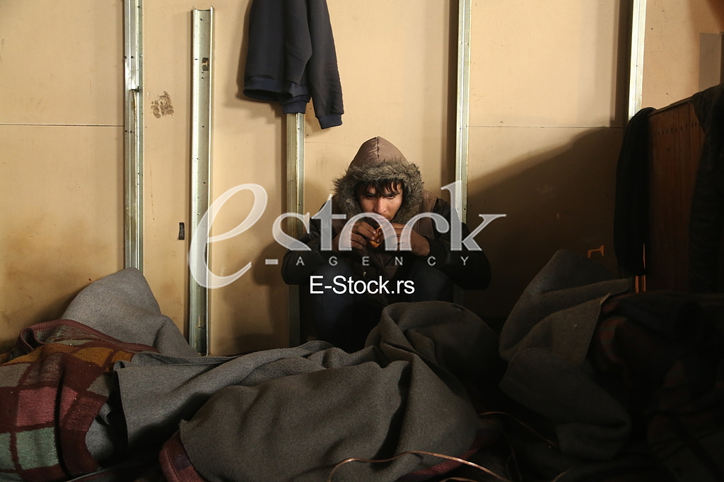 Refugees in Serbia during the winter