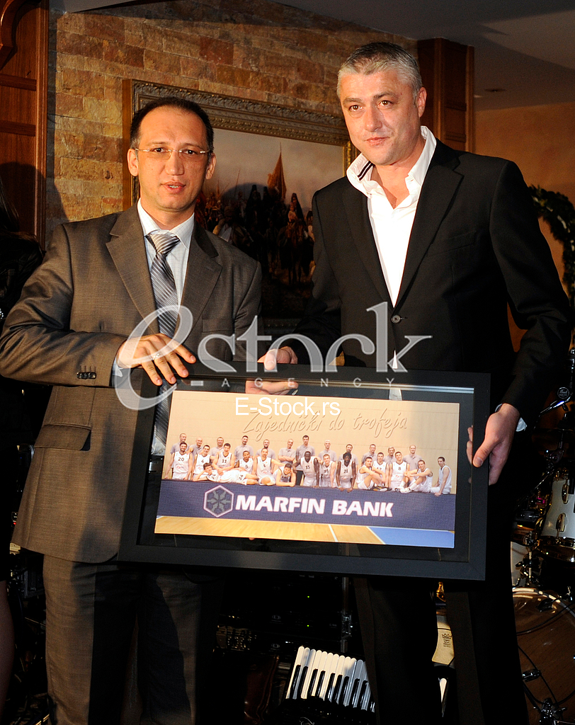 PREDRAG DANILOVIC, predsednik Partizana, i DALIBOR VUCIC, Marfin Banka