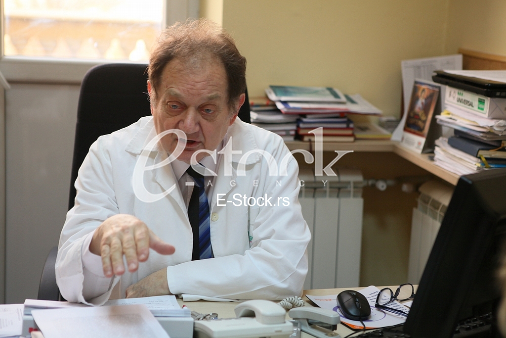 Dr Miljko Ristic.Interview for newspaper Serbia telegraph.Clinical centre Cardio.