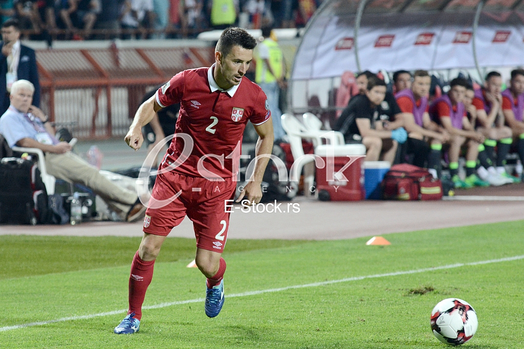  Serbia-Wales, football match.
