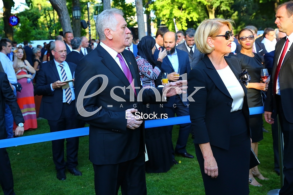 The traditional reception at the residence of the US ambassador