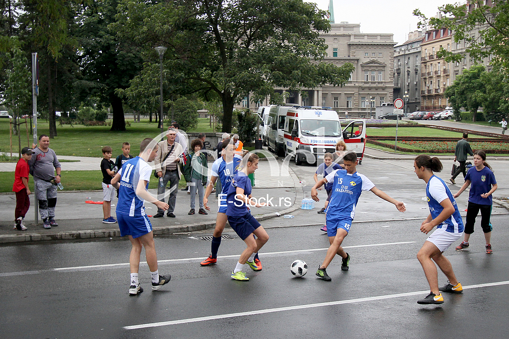 Football tournament of young categories