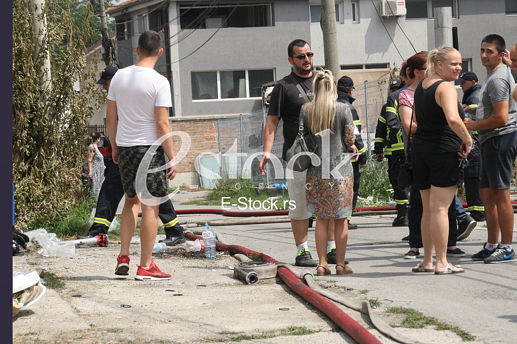 Burning a fire in the Zemun