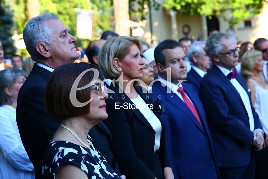 The traditional reception at the residence of the US ambassador