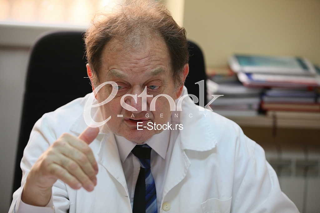 Dr Miljko Ristic.Interview for newspaper Serbia telegraph.Clinical centre Cardio.
