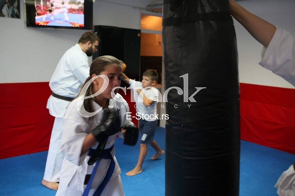 Training Kyokushin karate