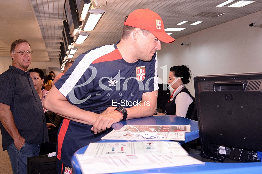 Football team travels to the European Championship in Poland.