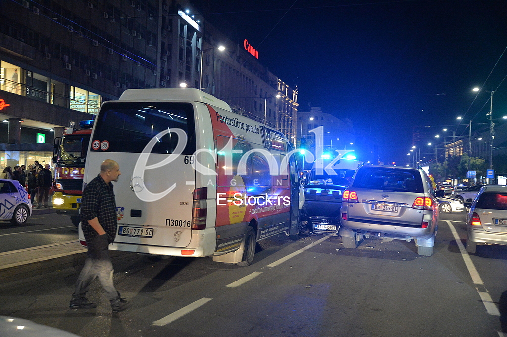 Saobracajna nesreca na Terazijama