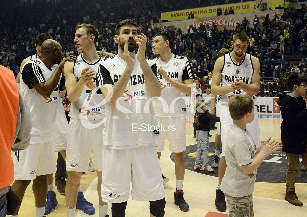 Partizan-Paok, (78:82), basketball game, FIBA league.