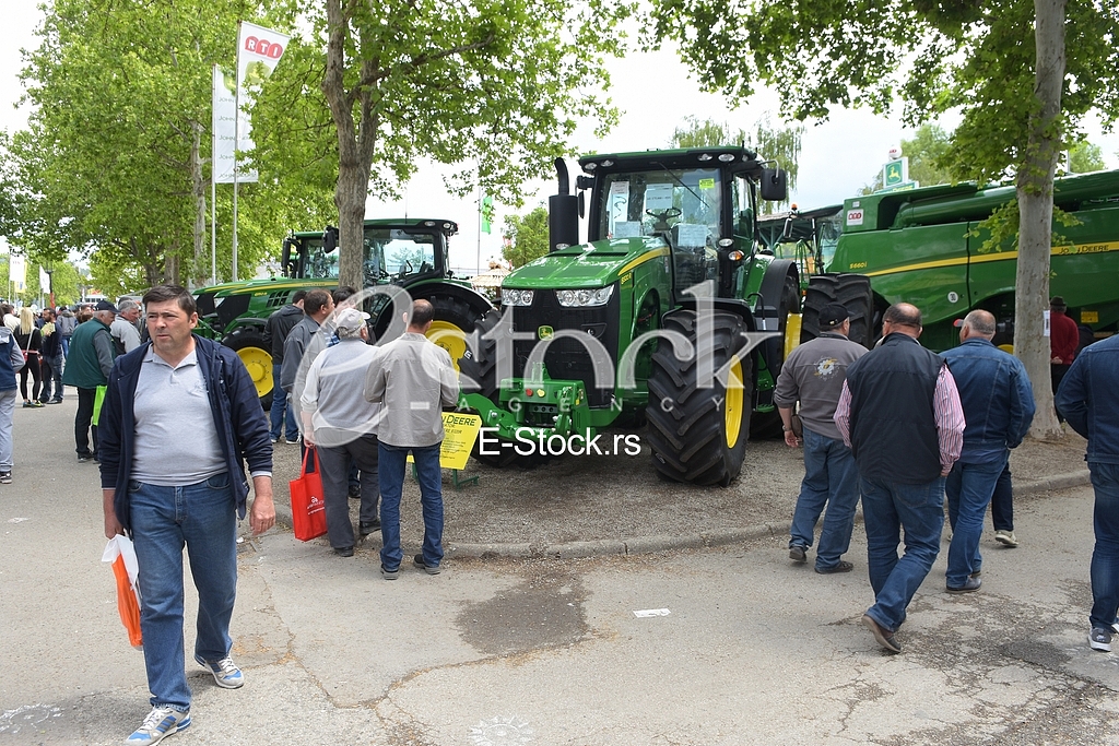 Agricultural machinery at fair