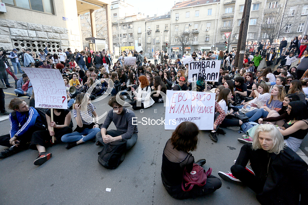 Protest ucenika Filoloske gimnazije