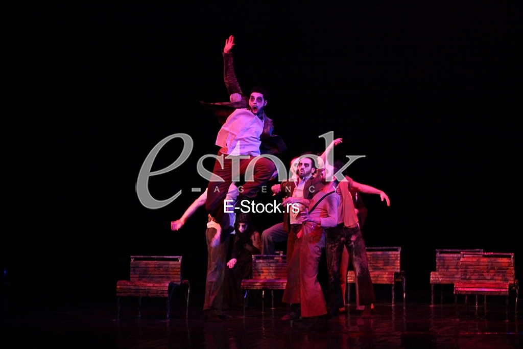 Ballet Who's singing there.ballet to the music by Vojislav Voki Kostic, DEDICATED TO THE ACTOR Dragan Nikolic.National Theatre.