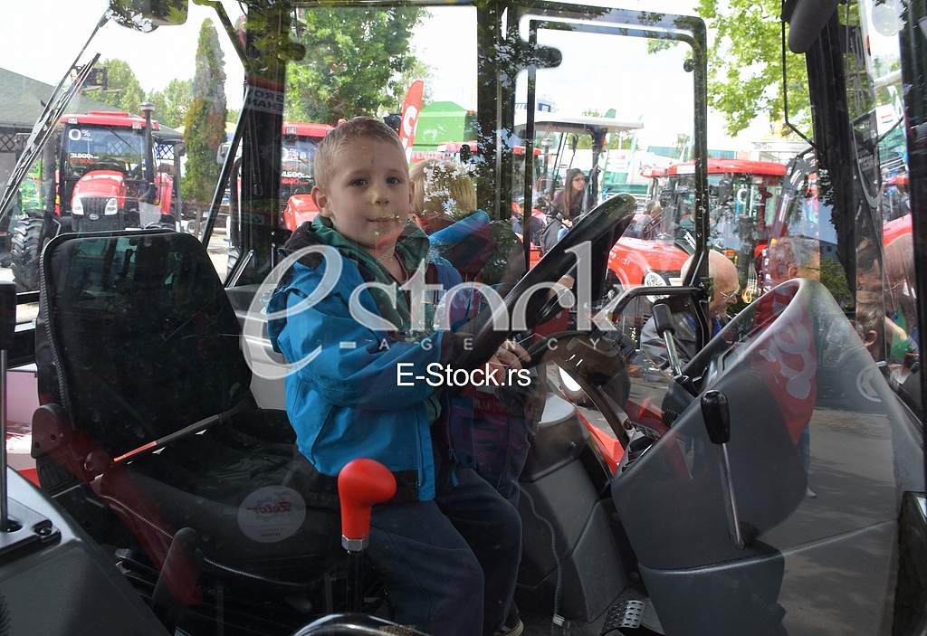 Agricultural machinery at fair