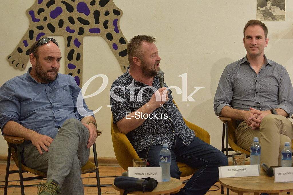 Zoran Panovic, Branko Rosic, Stefan Milenkovic tribina