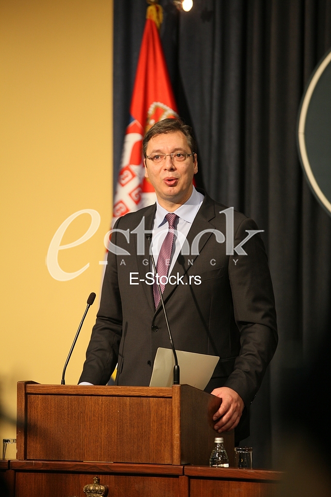Prime Minister Aleksandar Vucic said today that he was sorry that Croatian officials will not review the facts and look truth in the eye and said that as of today, members of the government of Serbia to refrain from any kind of reaction to the statem