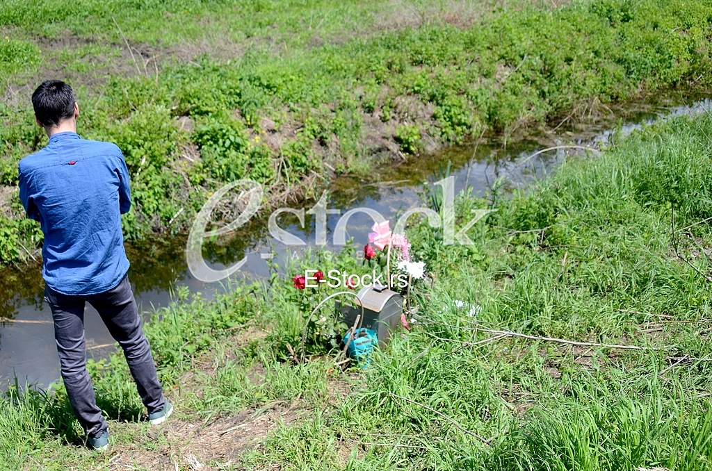 Mound in Crvenka where the murder Jelena Marjanovic from Borce