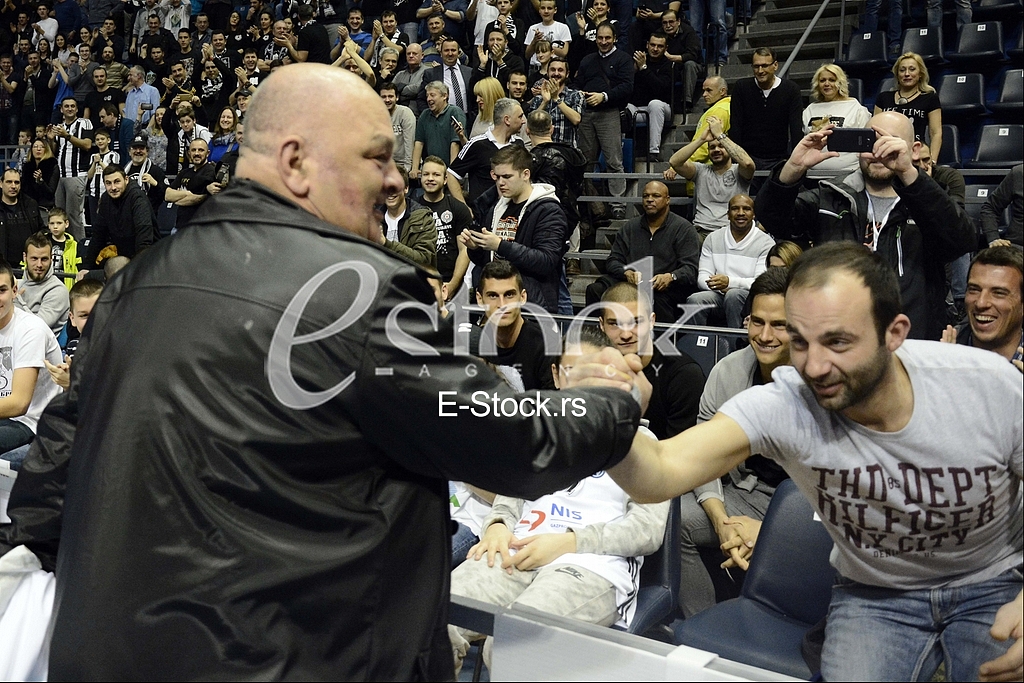 Partizan-Paok, (78:82), basketball game, FIBA league.