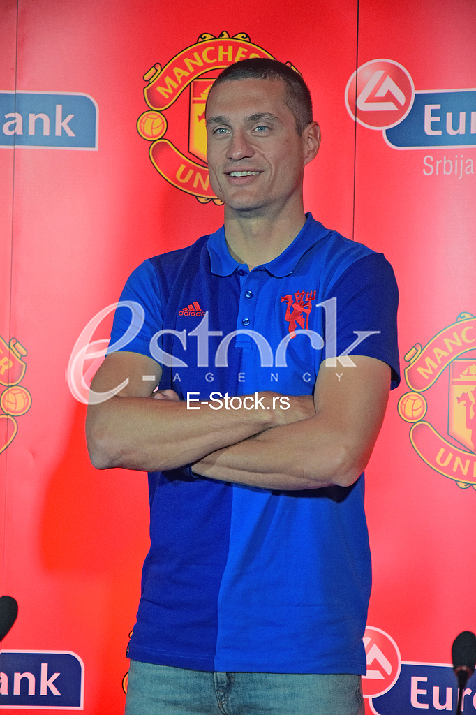press conference at the restaurant Novak, The extension of cooperation between Eurobank Serbia and Manchester United FC, Nemanja Vidic