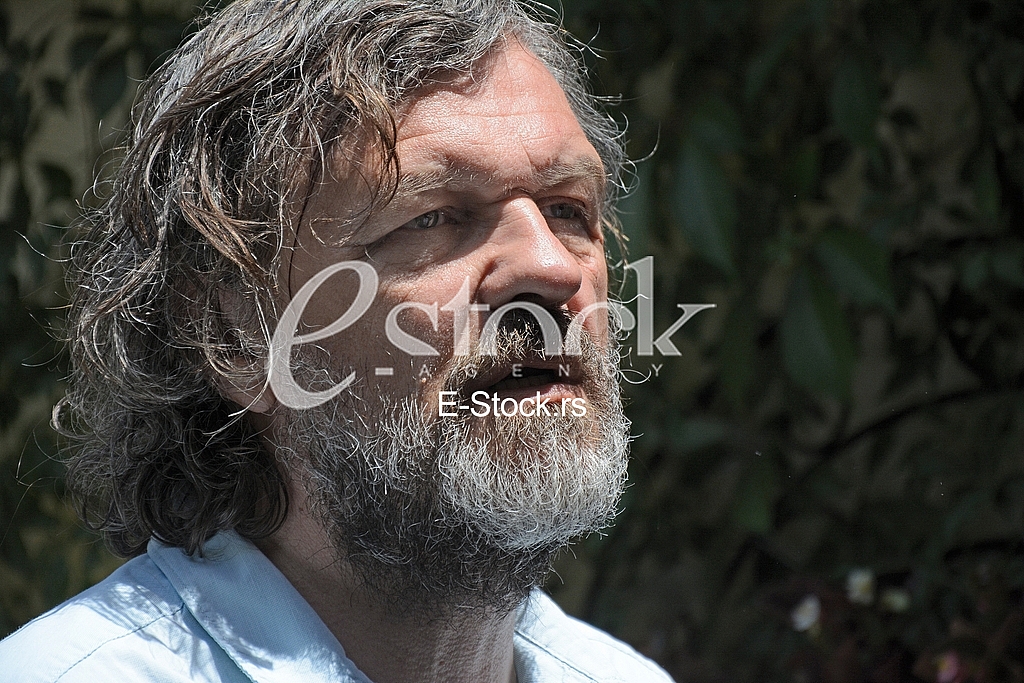  Emir Kusturica, Press conference about fourth music festival 
