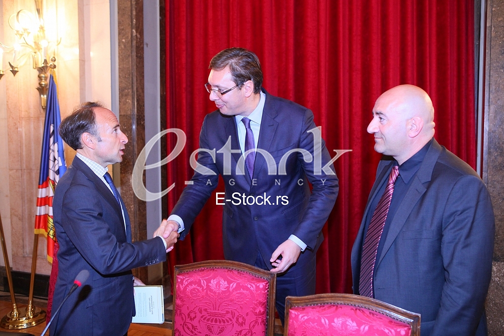 Serbian Prime Minister Aleksandar Vucic on the promotion of the book 