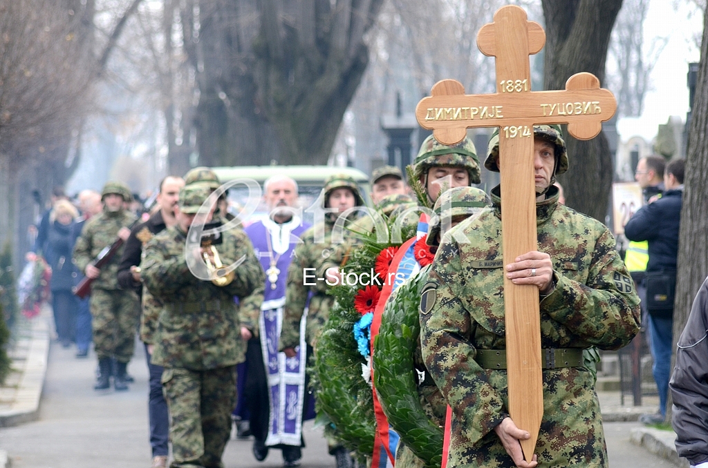 Burial of the remains Dimirija Tucovica