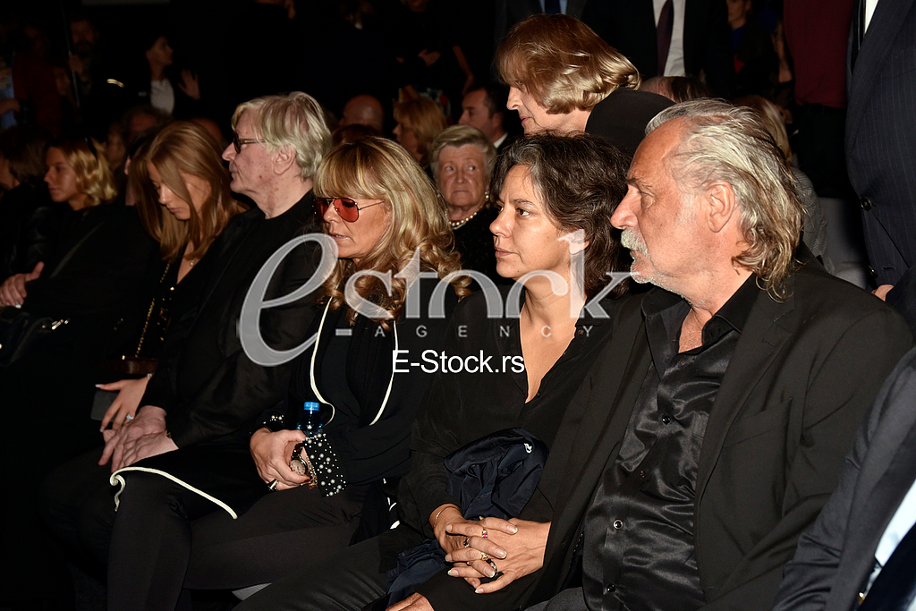 The funeral of actress Milena Dravic