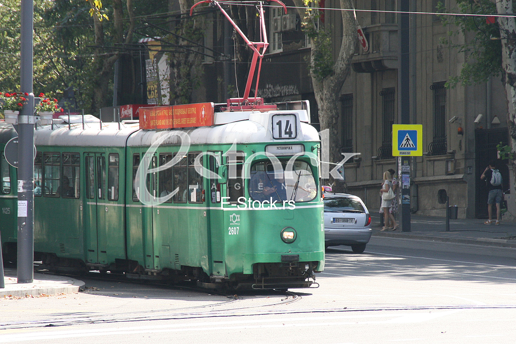 Trams at the Station, Slavija   
